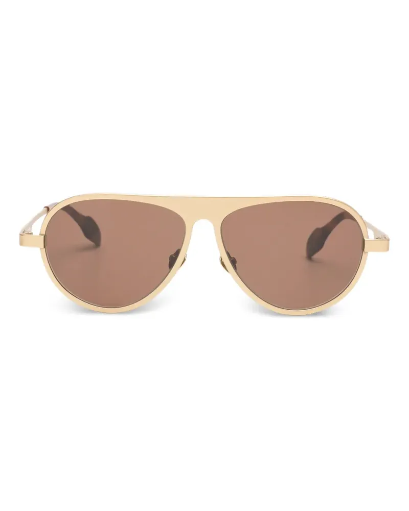 J.W.Anderson pilot-frame sunglasses - Gold Gold