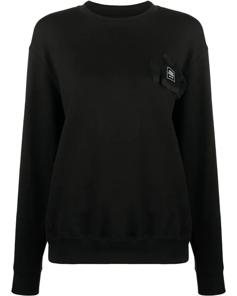 Opening Ceremony Top mit Logo-Patch - Schwarz Schwarz