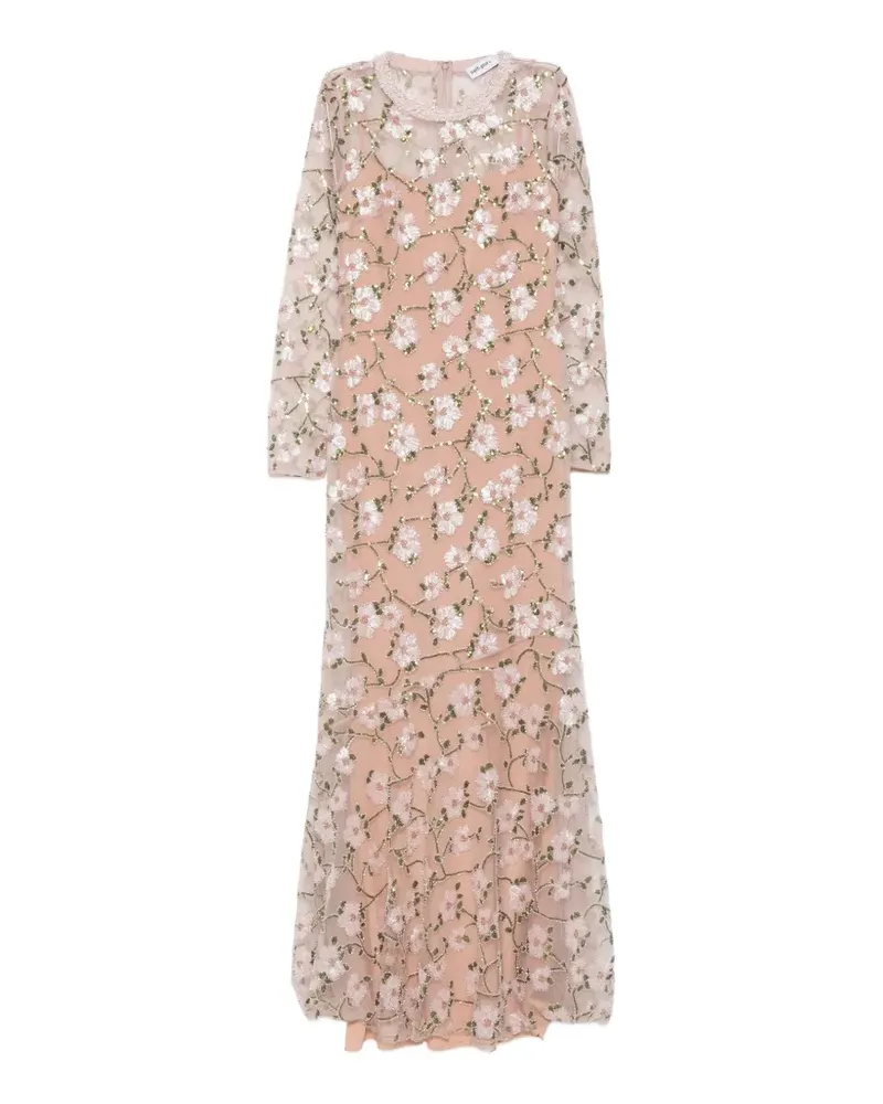 Self-Portrait sequin-embellished maxi dress - Rosa Rosa