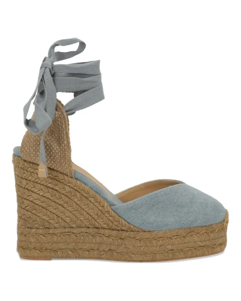 Castañer Chiara tie-strap wedge sandals - Blau Blau