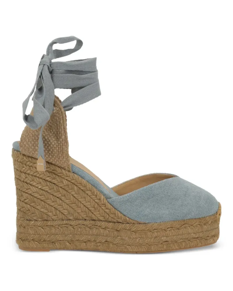 Castañer Chiara tie-strap wedge sandals - Blau Blau