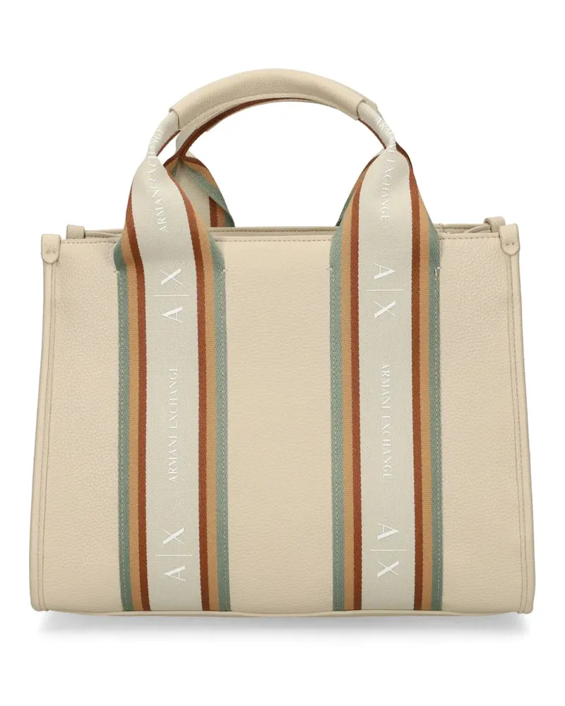 Armani Exchange Shopper mit Streifen - Nude Nude