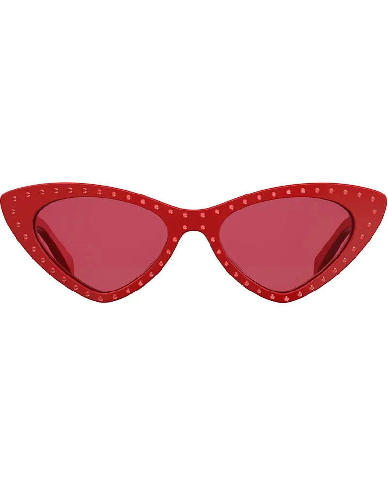 Moschino Sonnenbrille im Cat-Eye-Design Rot