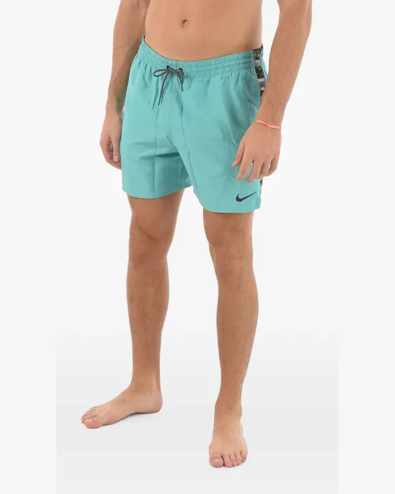 Nike Badeshorts mit Logo-Streifen - Blau Blau