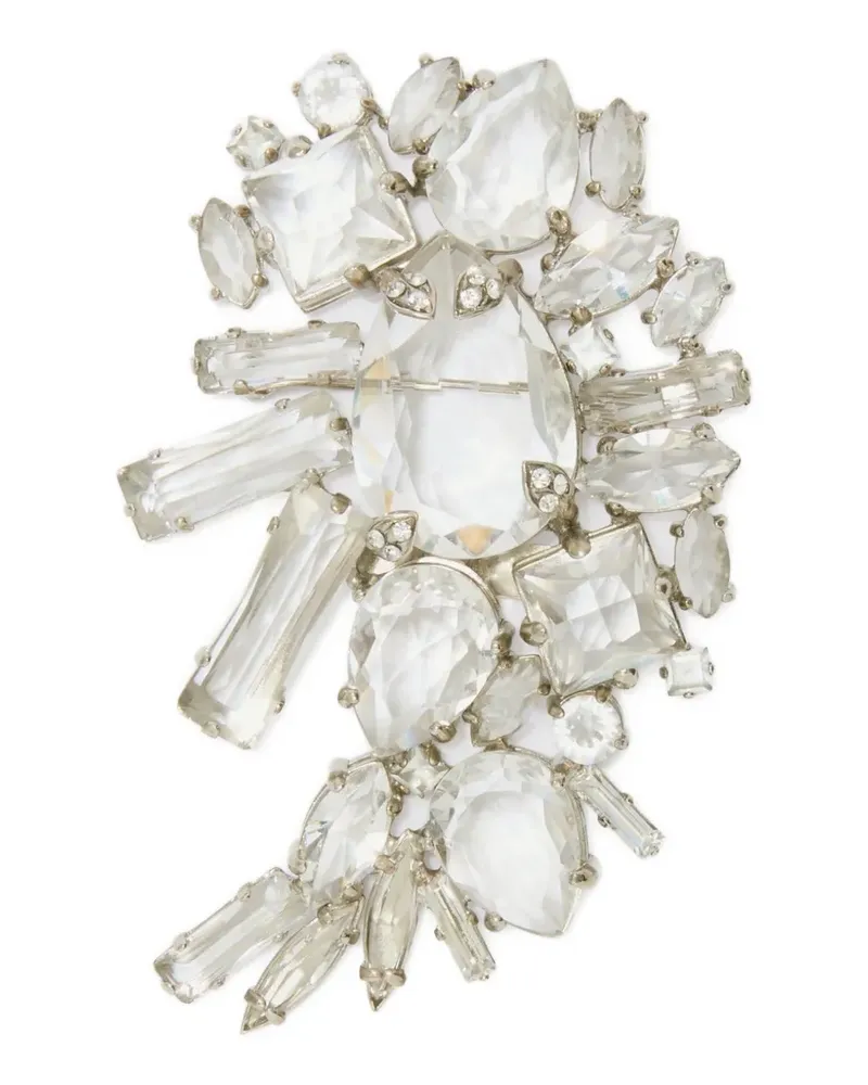 Ermanno Scervino embellished brooch - Silber Silber