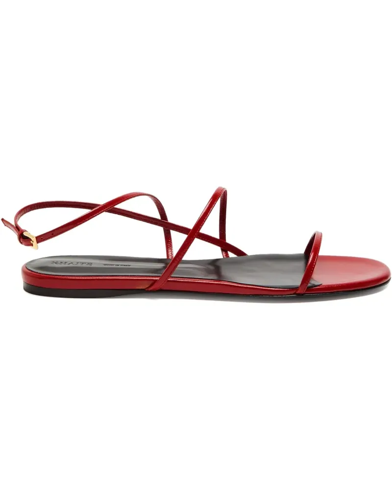 KHAITE Flache Riemensandalen - Rot Rot