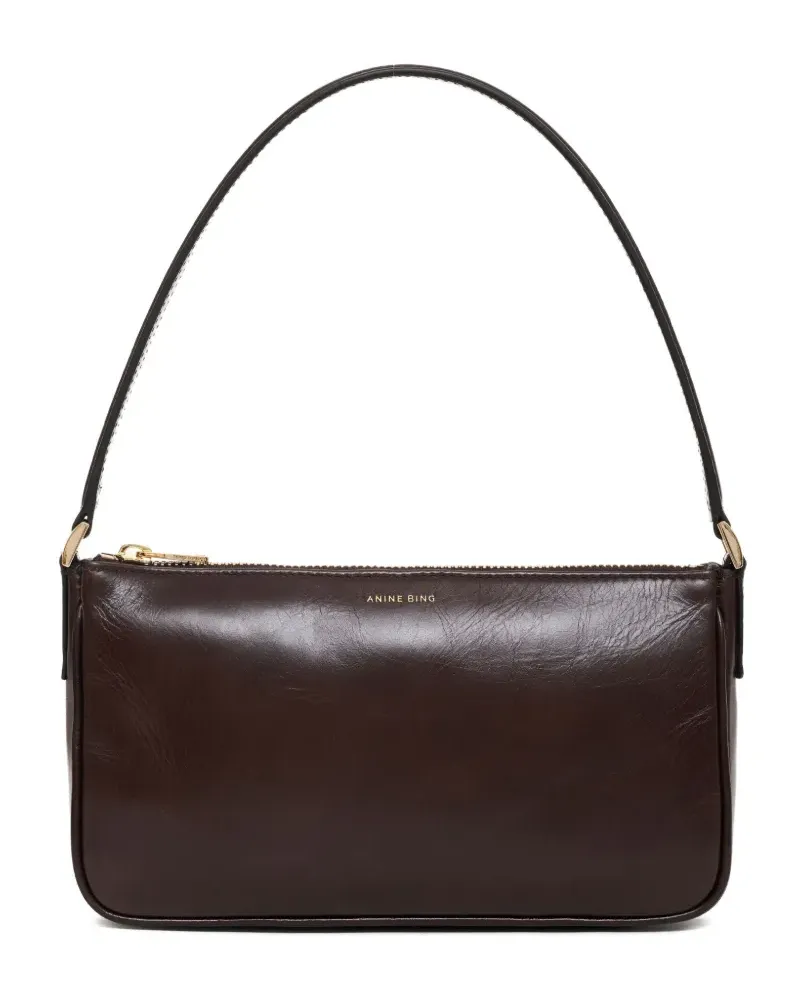 Anine Bing mini Elly leather bag - Braun Braun