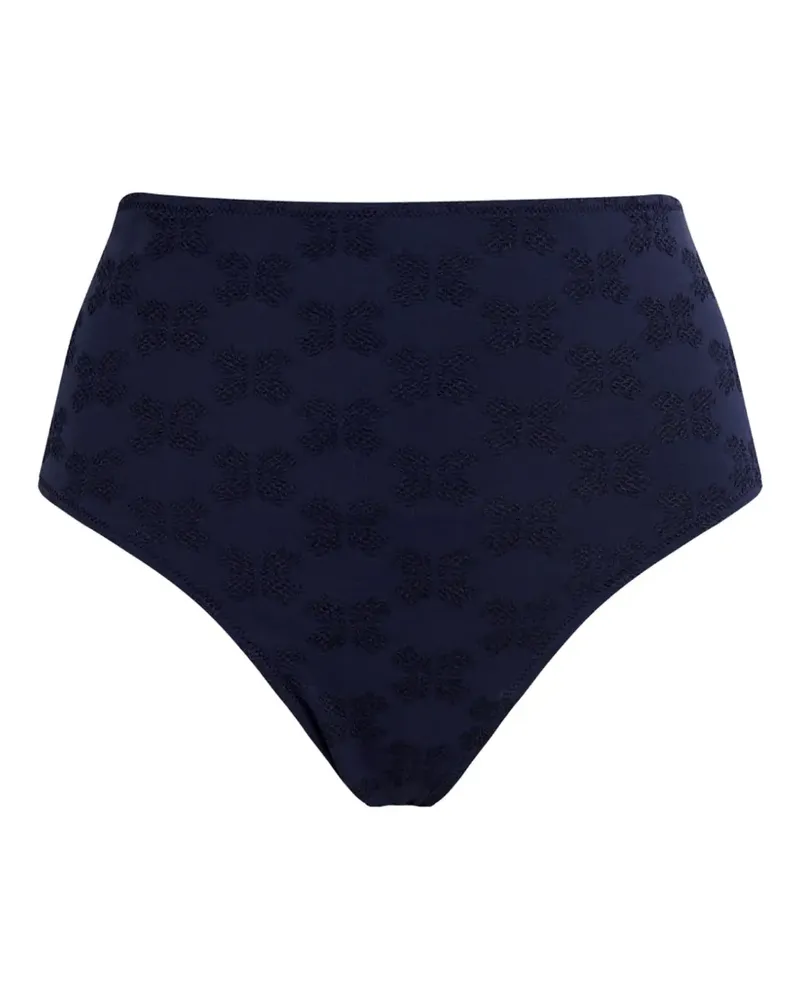 Vilebrequin Hoch geschnittenes Bikinihöschen - Blau Blau