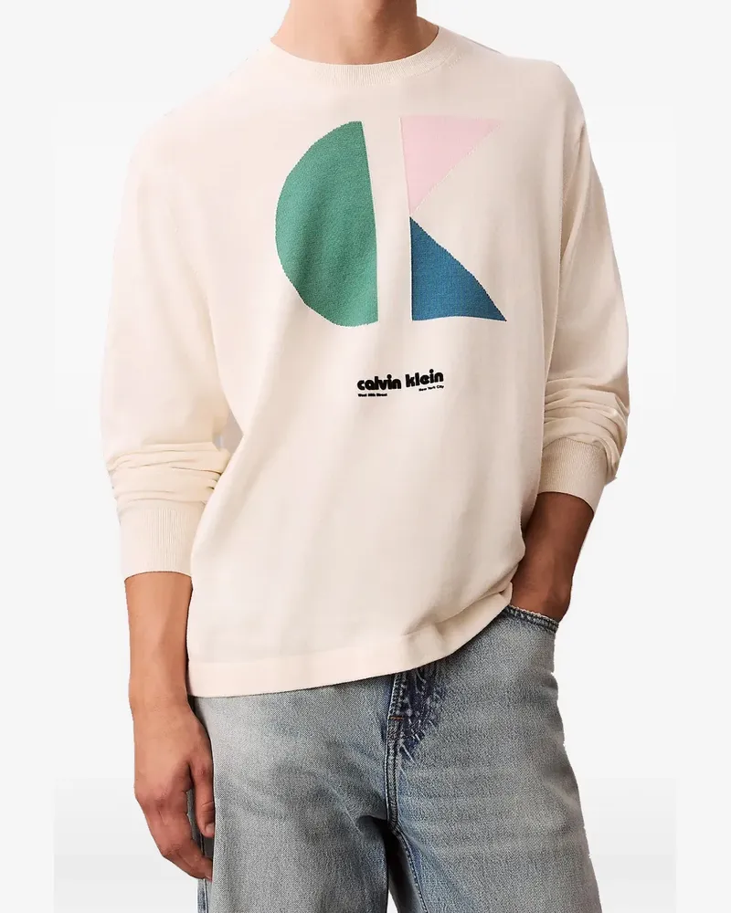 Calvin Klein graphic sweatshirt - Nude Nude