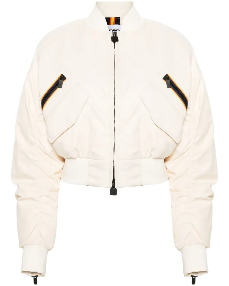 K-Way Gefütterte Loncrop Thermo Cropped-Jacke - Nude Nude