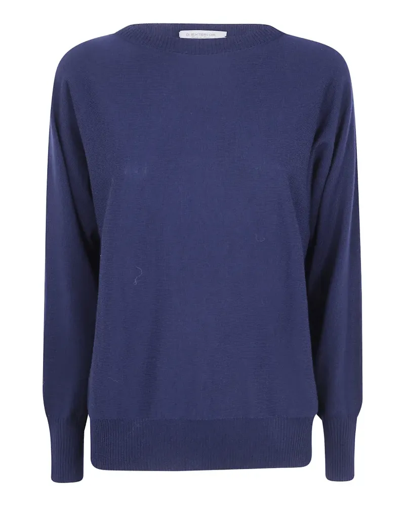 D.EXTERIOR Fein gestrickter Pullover - Blau Blau