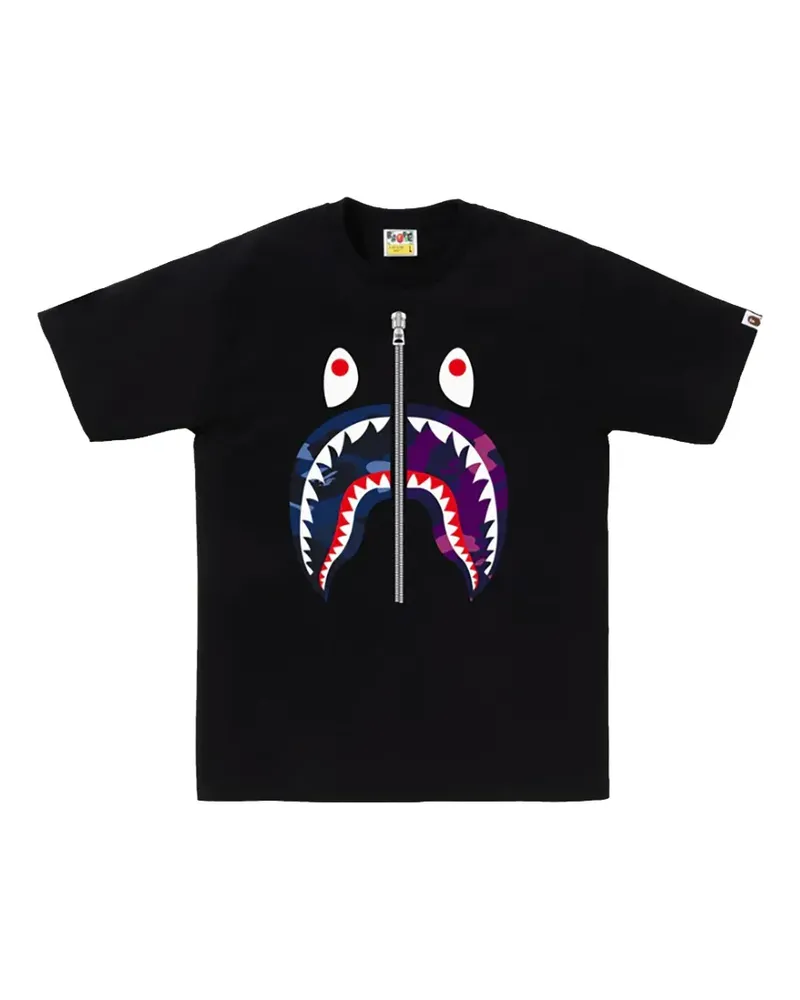 BAPE Color Camo Shark T-Shirt - Schwarz Schwarz
