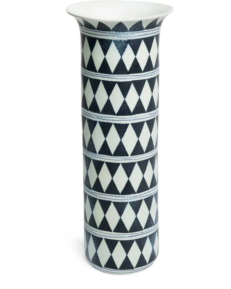 L’OBJET Vase mit Muster 45cm - Schwarz Schwarz