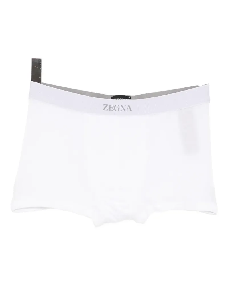 Ermenegildo Zegna logo-waistband trunks - Weiß Weiß