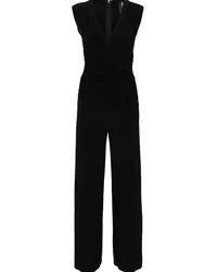 Norma Kamali Jumpsuit mit tiefem Ausschnitt Schwarz