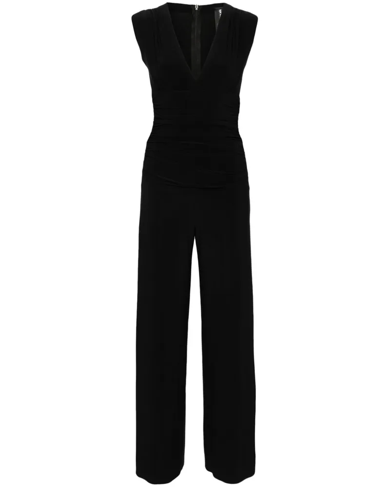 Norma Kamali Jumpsuit mit tiefem Ausschnitt - Schwarz Schwarz