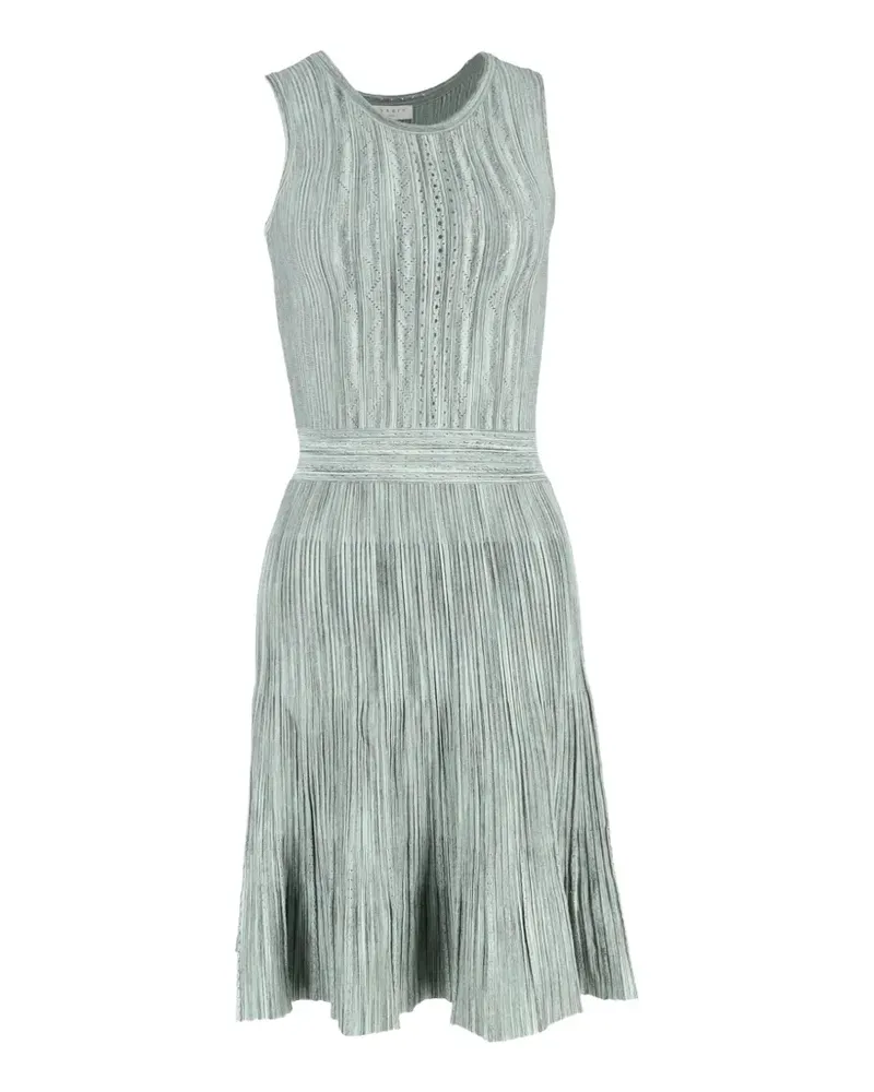 Sandro knitted perforated midi dress - Grün Grün