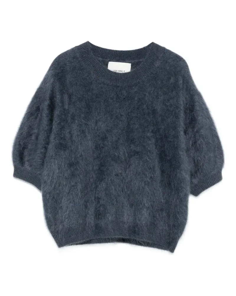 Lisa Yang Kaschmirpullover mit Puffärmeln - Blau Blau