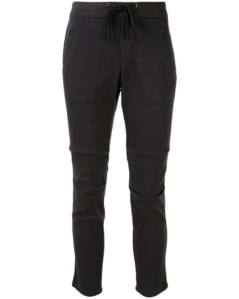 James Perse Schmale Cropped-Hose - Braun Braun