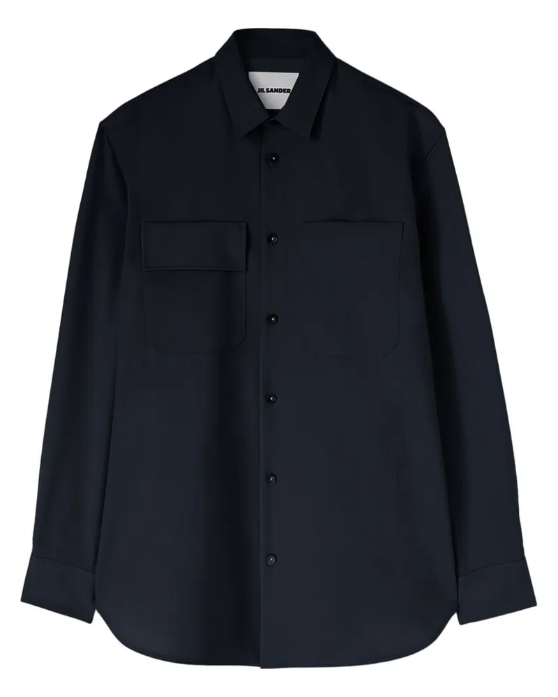 Jil Sander Langärmeliges Hemd - Blau Blau