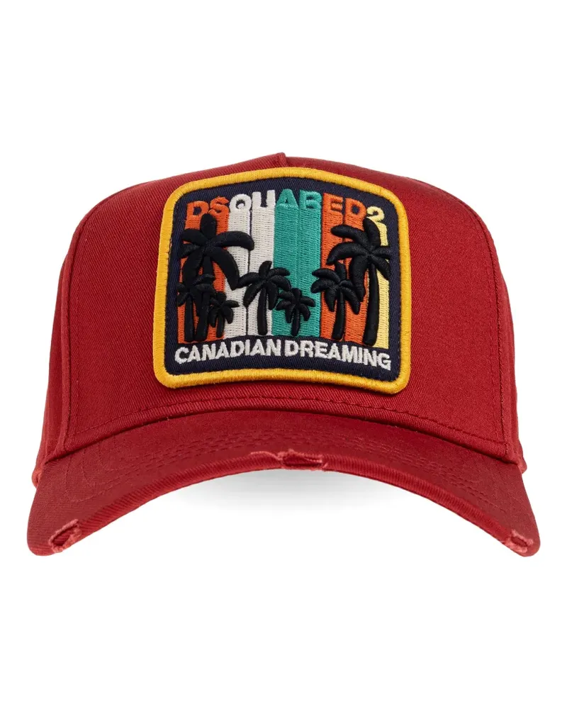 Dsquared2 patched baseball cap - Rot Rot
