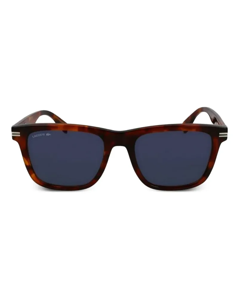Lacoste Sonnenbrille mit eckigem Gestell - Braun Braun