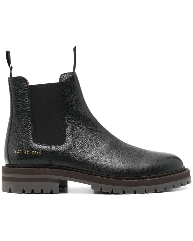 Common Projects Klassische Chelsea-Boots Schwarz