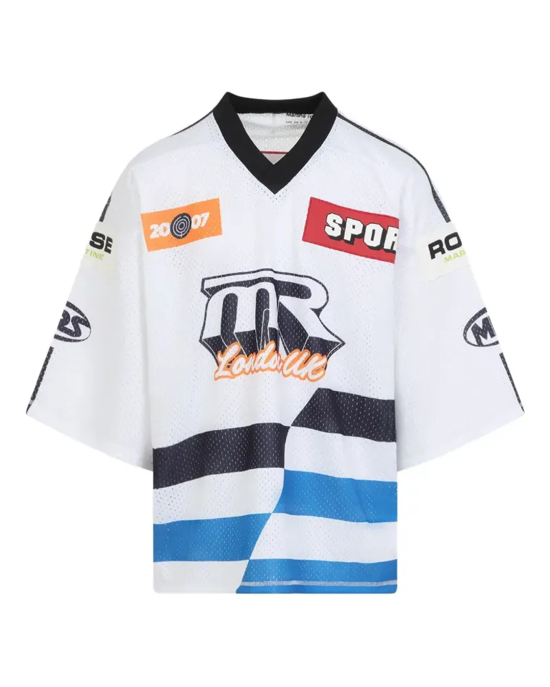 Martine Rose oversized hockey mesh t-shirt - Weiß Weiß