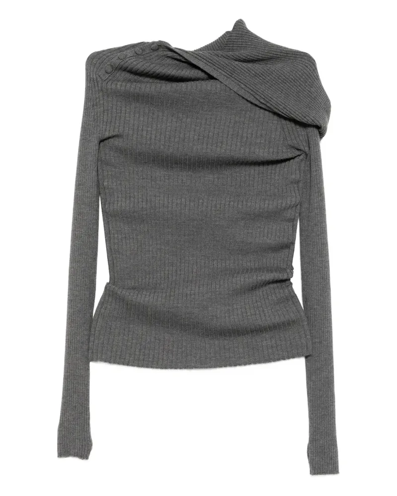 Jean Paul Gaultier Gestricktes Neckholder-Oberteil - Grau Grau