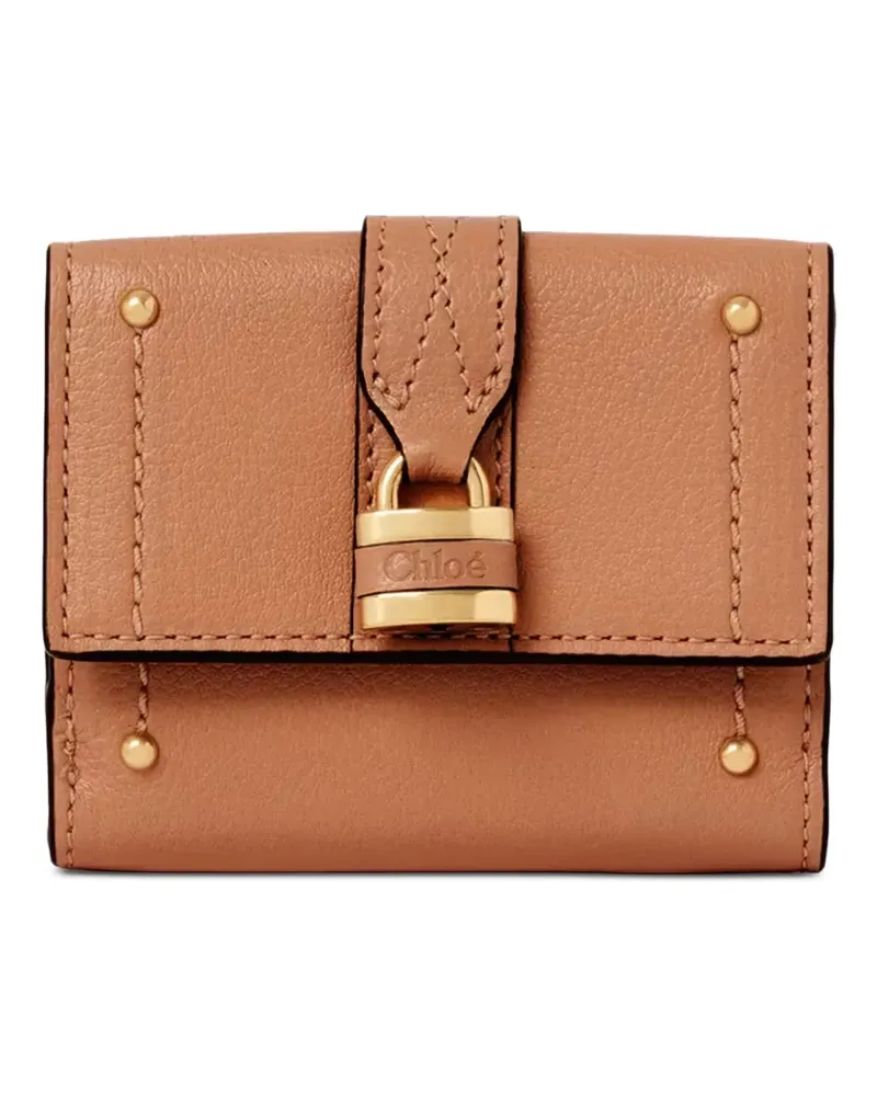 Chloé padlock-detail wallet - Nude Nude