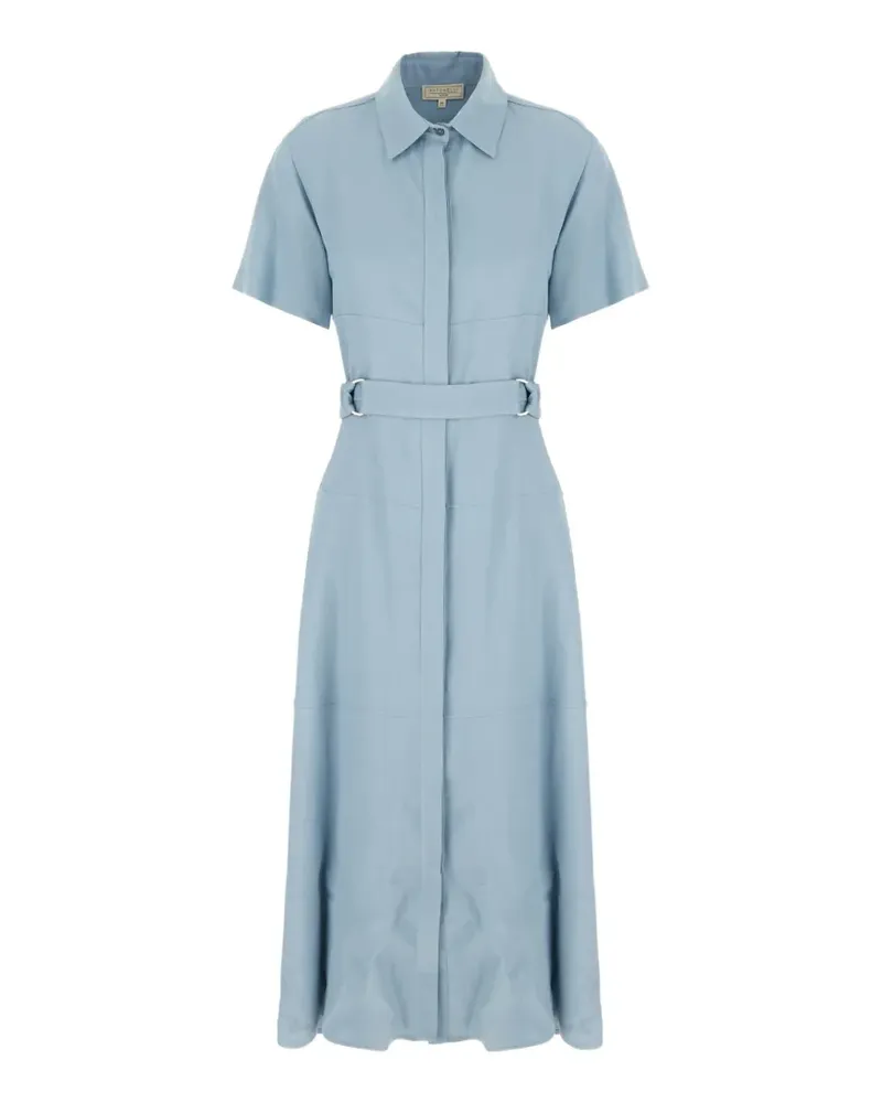Antonelli Firenze short-sleeved belted dress - Blau Blau