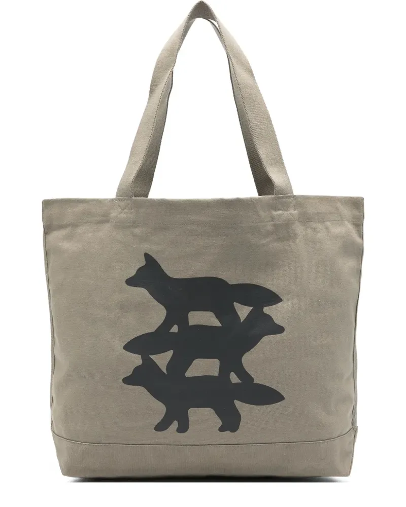 Kitsuné Stunt Fox Tote Bag - Braun Braun