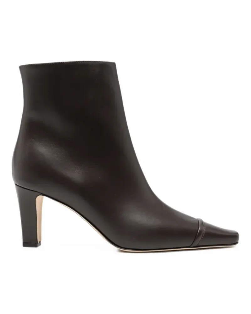 Manolo Blahnik Vivecal Visconti leather ankle boots - Braun Braun