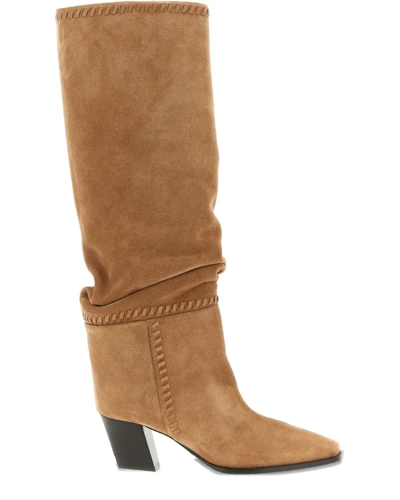 Jimmy Choo Kniehohe Hart Stiefel 60mm - Nude Nude