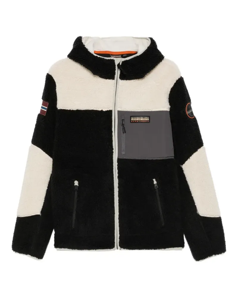 Napapijri Hoodie mit Fleece-Struktur - Schwarz Schwarz