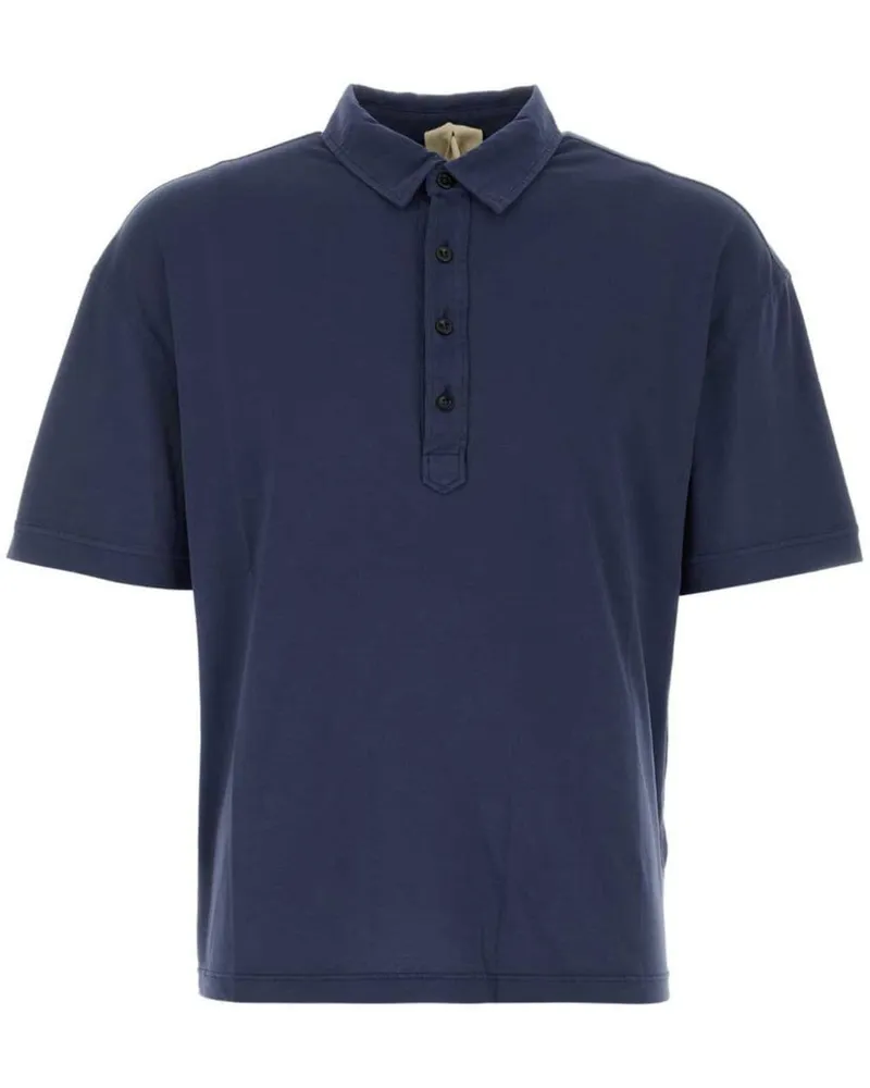 Ten c Klassisches Poloshirt Blau