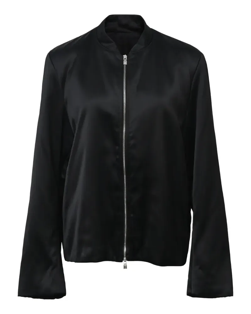 Totême zippered loose-sleeve bomber jacket - Schwarz Schwarz