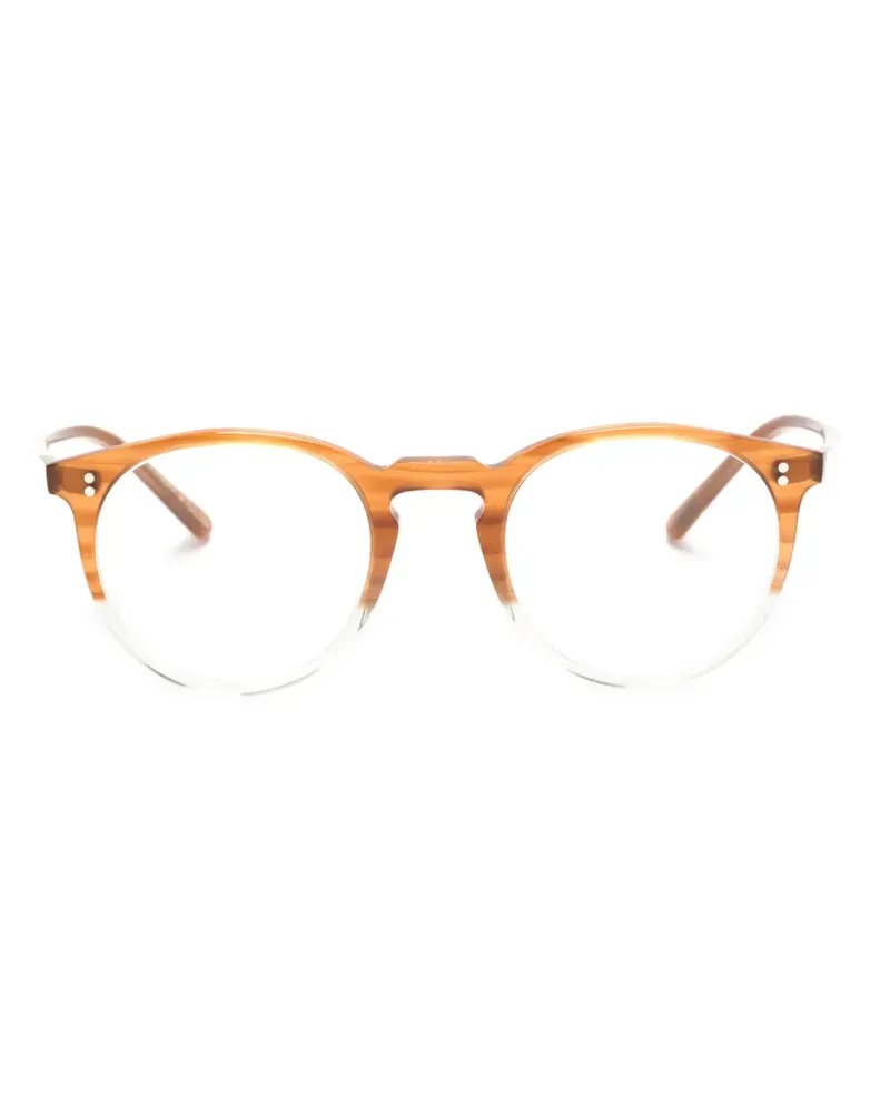 Oliver Peoples Brille mit rundem Gestell - Braun Braun