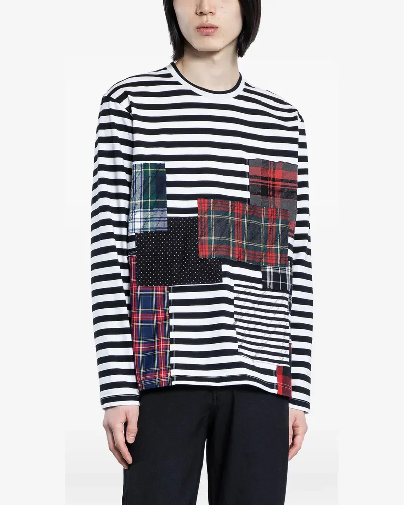 Junya Watanabe Pullover im Patchwork-Stil - Schwarz Schwarz