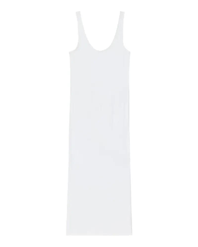 Another Tomorrow asymmetric-seam bias-cut dress - Weiß Weiß