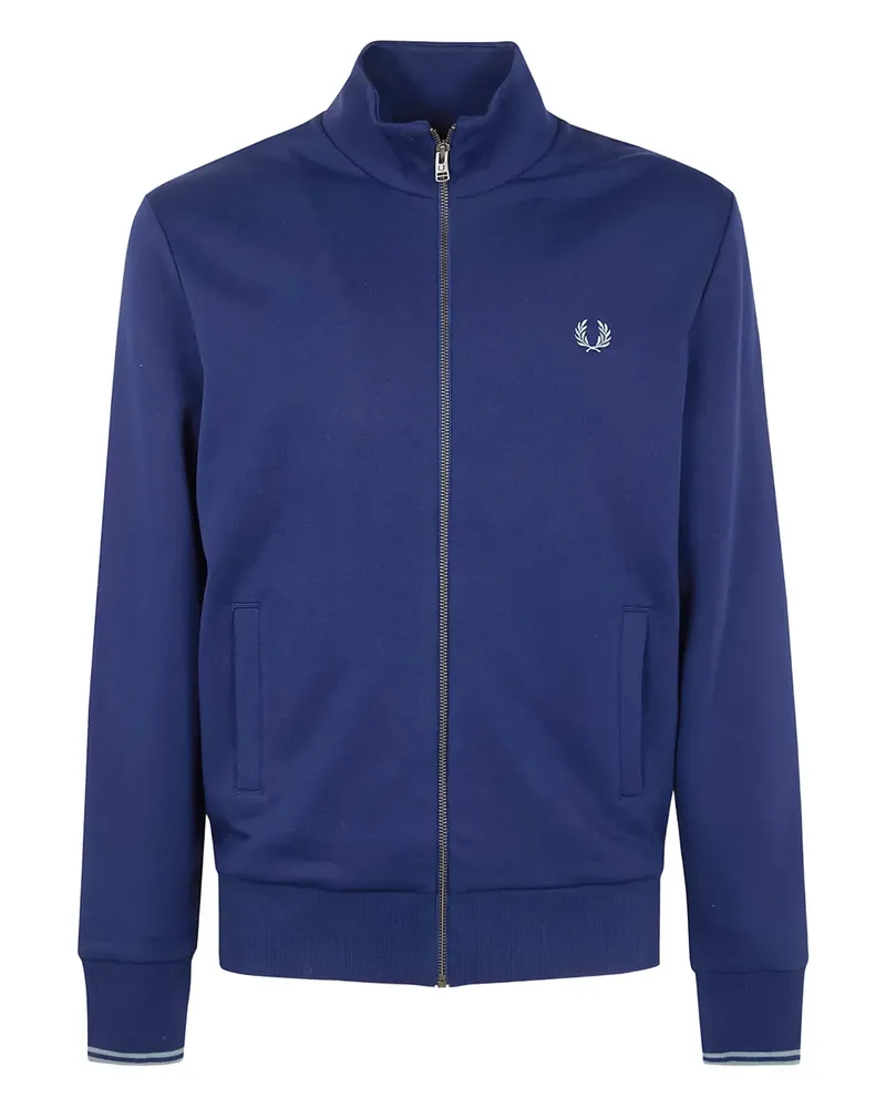 Fred Perry Sweatshirt mit Lorbeer-Stickerei - Blau Blau