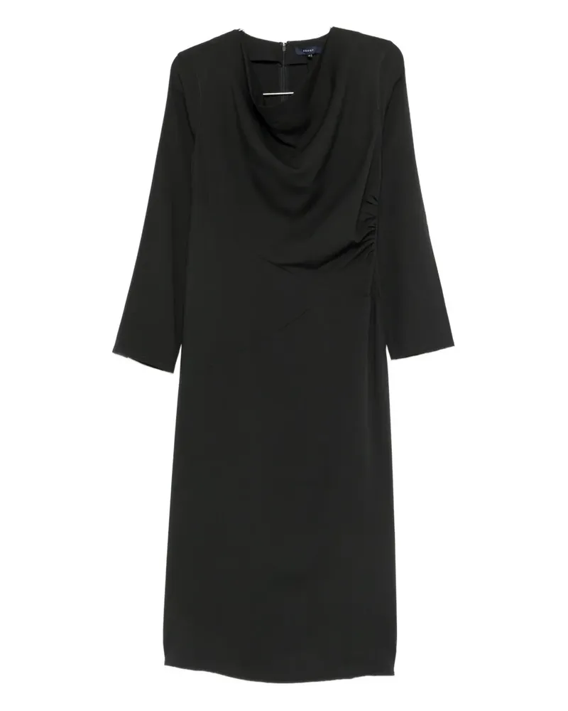 Soeur Drapiertes Faustine Kleid - Schwarz Schwarz