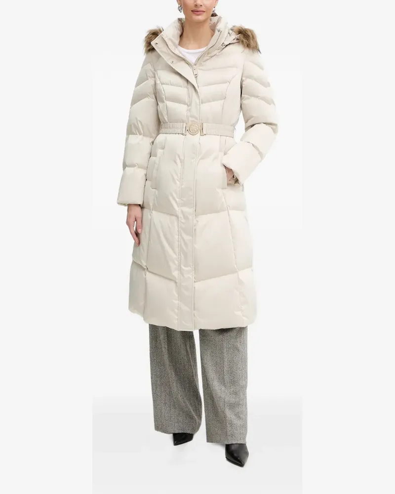 Guess Kapuzenjacke mit Pelz - Nude Nude