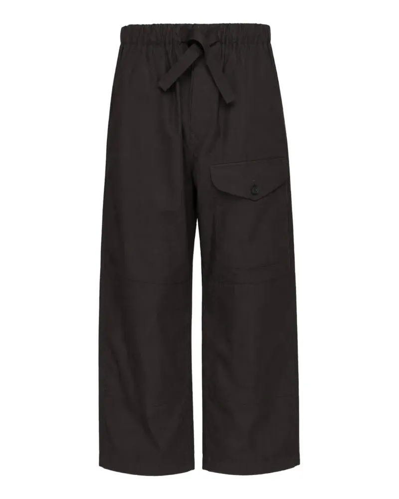 Comme des Garçons Weite Hose mit Kordelzug - Braun Braun