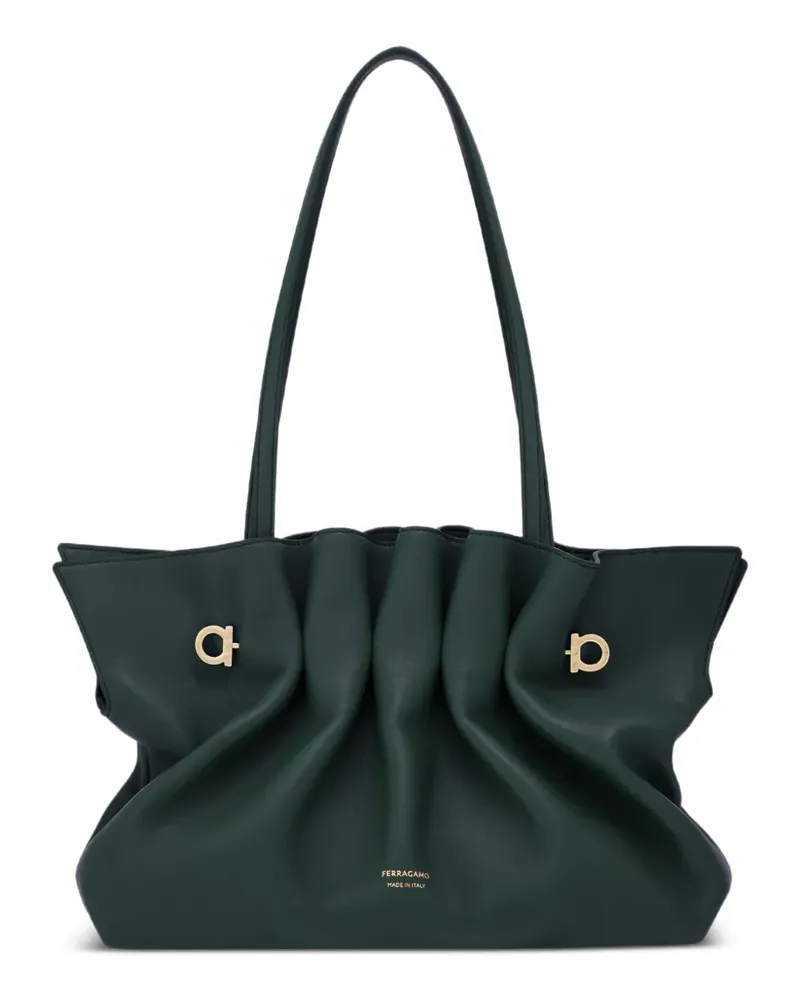 Ferragamo Schultertasche aus Leder - Grün Grün