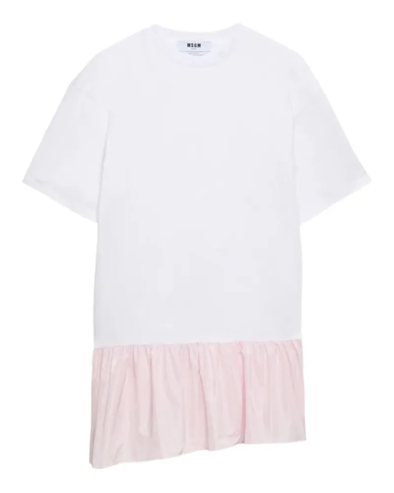 MSGM Minikleid mit Rüschen - Weiß Weiß