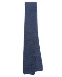 Brunello Cucinelli Gestrickte Seidenkrawatte Blau