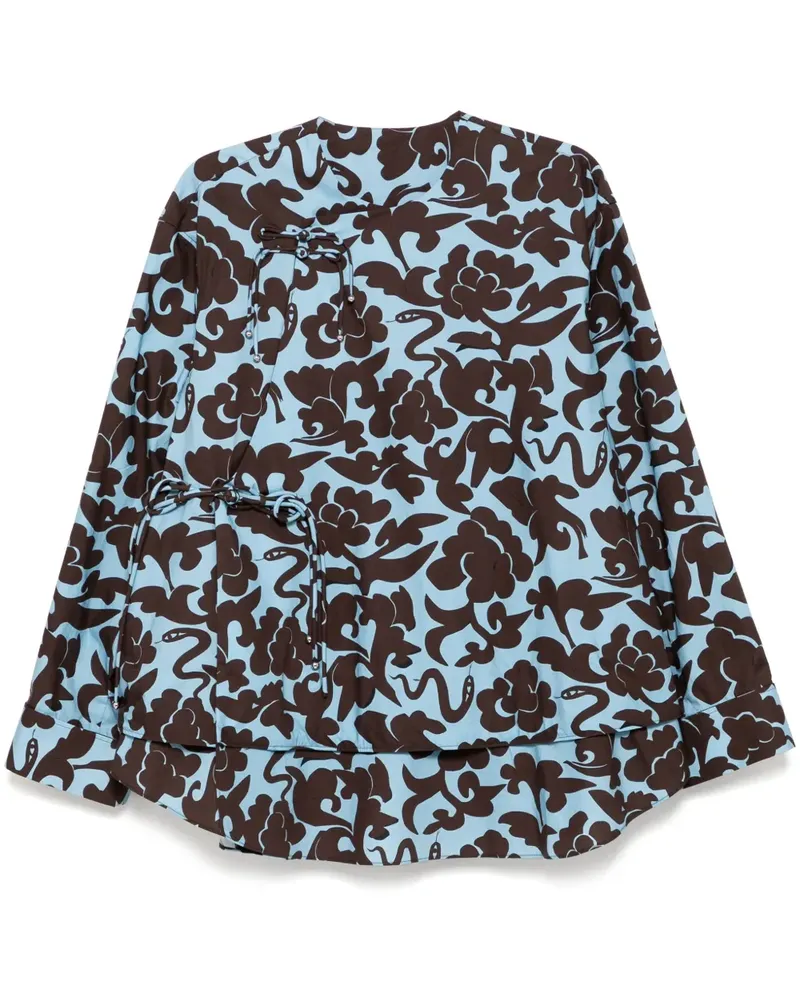 JNBY Jacke mit lockigem Saum - Blau Blau