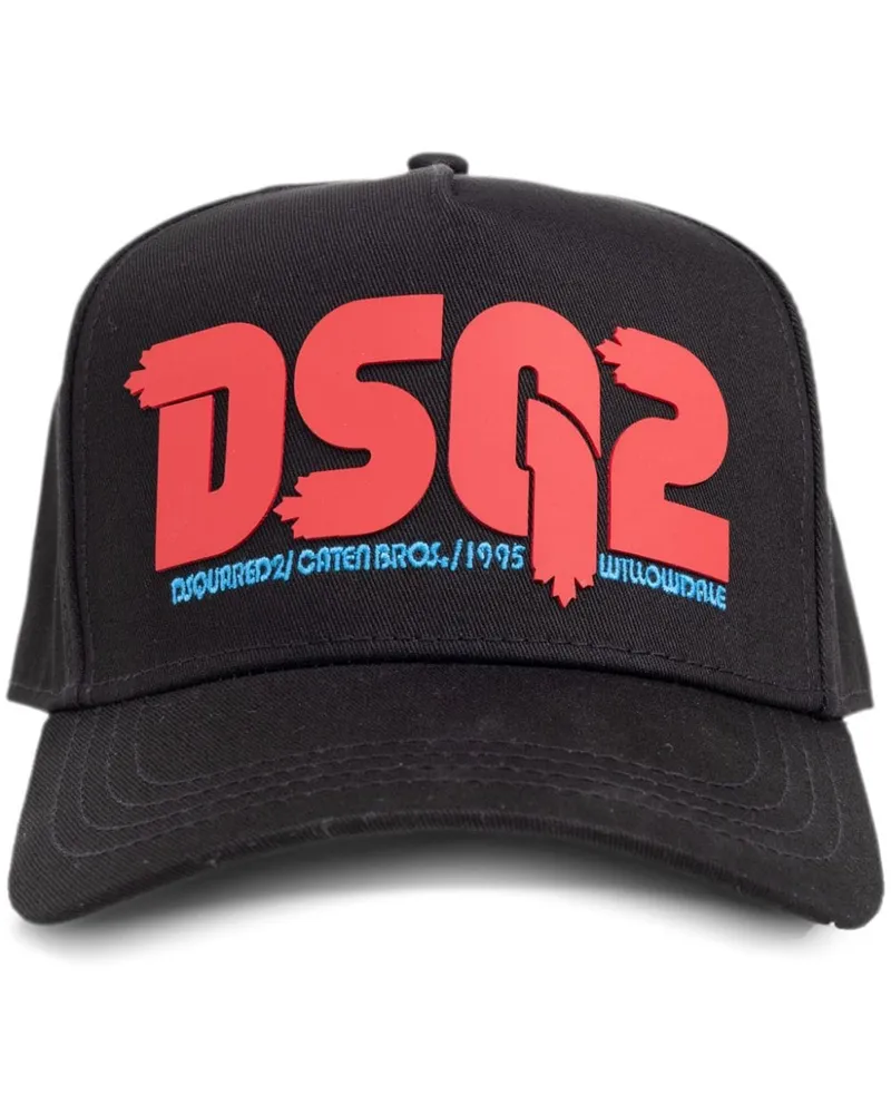 Dsquared2 Baseballkappe mit Logo-Applikation - Schwarz Schwarz