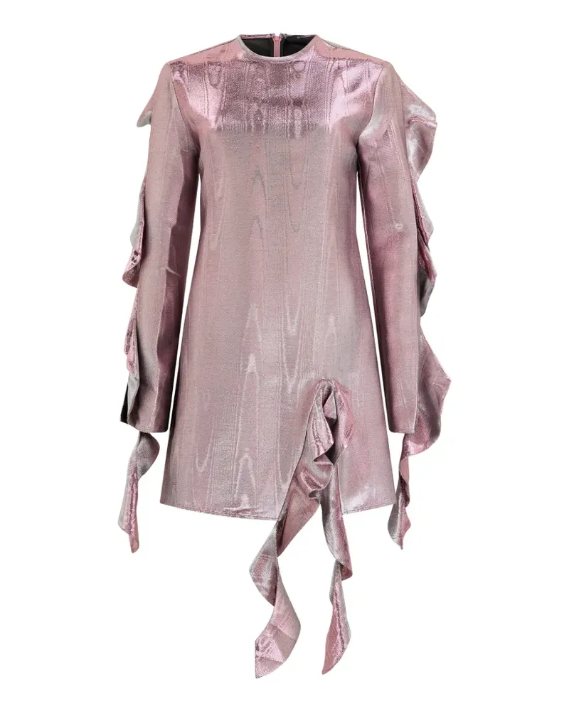 ELLERY ruffled long-sleeve mini dress - Rosa Rosa